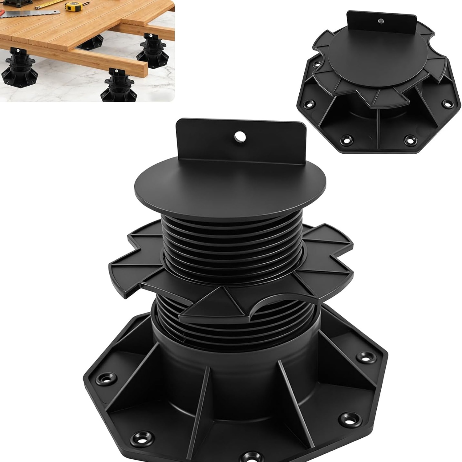 Adjustable Deck Pedestals 12 Pack (60-135mm): image 1